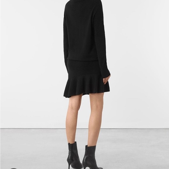 All Saints Black Sweater Dress size L - Picture 3 of 8